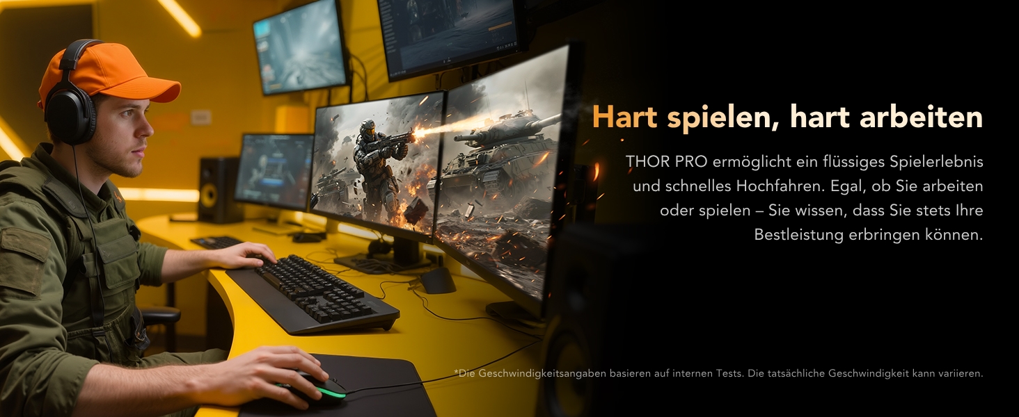 Lexar Thor Pro 1TB SSD: Швидкий M.2 NVMe накопичувач PCIe Gen4 для PS5, ноутбуків та ПК