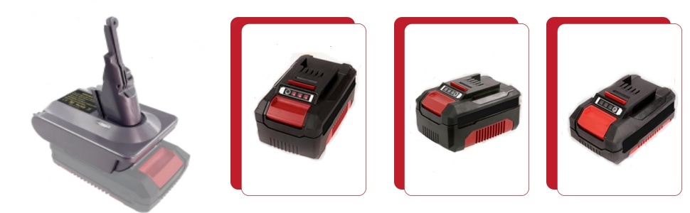 Адаптер для акумулятора Dyson V7 V8, MT18V7V8: перетворювач Makita 18V на Dyson 21.6V V7(SV11) V8(SV10) Fluffy Animal Trigger. Сумісний з акумуляторами Einhell.