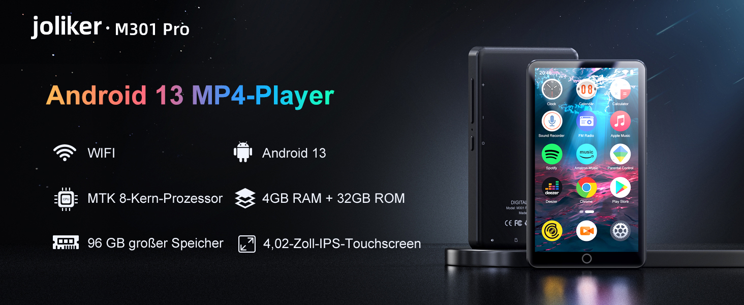 MP3 плеєр з Bluetooth та WiFi, 4.02