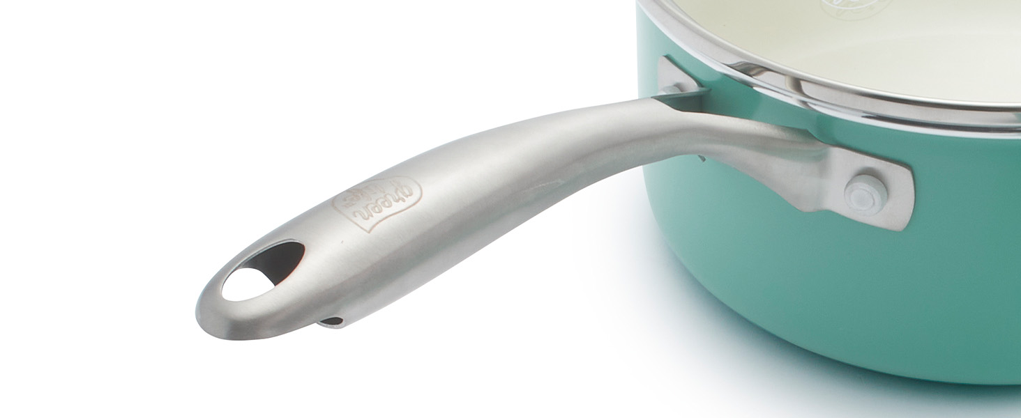 Набір посуду GreenLife Artizan 12 предметів з керамічним антипригарним покриттям, індукційний, безпечний (PFAS-free), сумісний з духовкою, можна мити в посудомийній машині, жовтого кольору