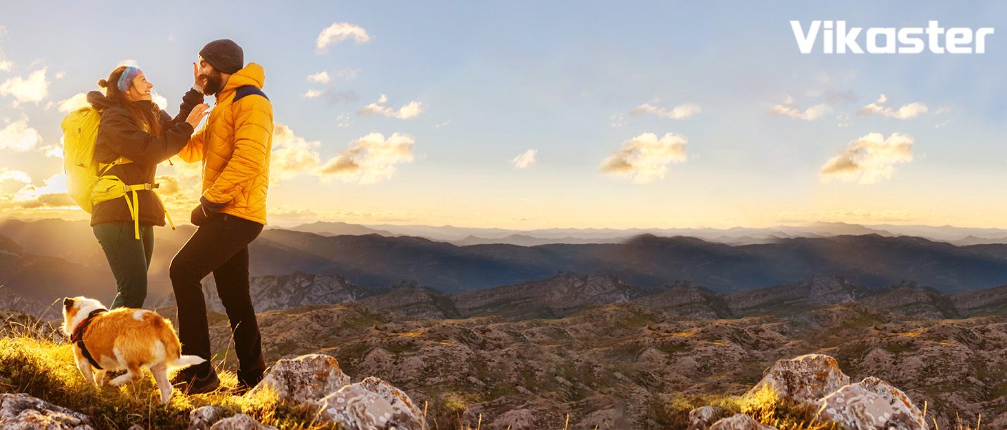 Термопляшка Vikaster 500 мл, нержавіюча сталь, без BPA, для спорту, подорожей та фітнесу (чорний & винно-червоний)