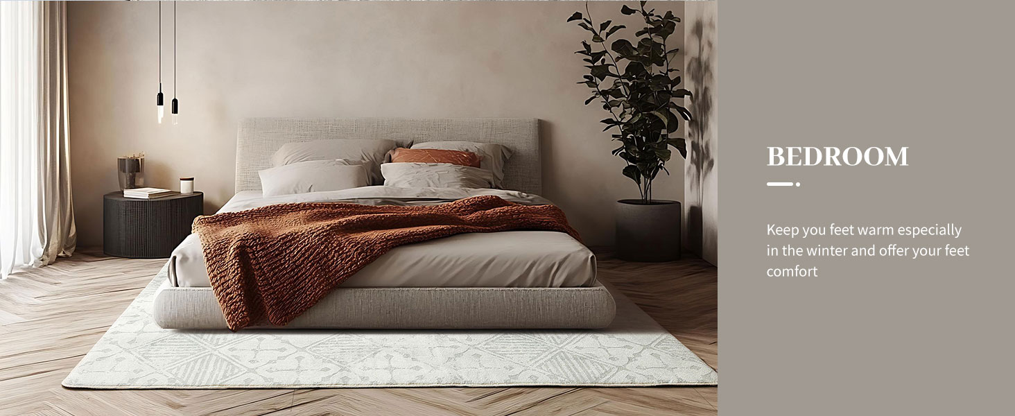 Килим Leesentec для вітальні, спальні: геометричний, сучасний, антиковзаючий, короткий ворс, бежевий, великий, білий (слонова кістка, 80*120 см), кремовий/світло-сірий (200x300 см)