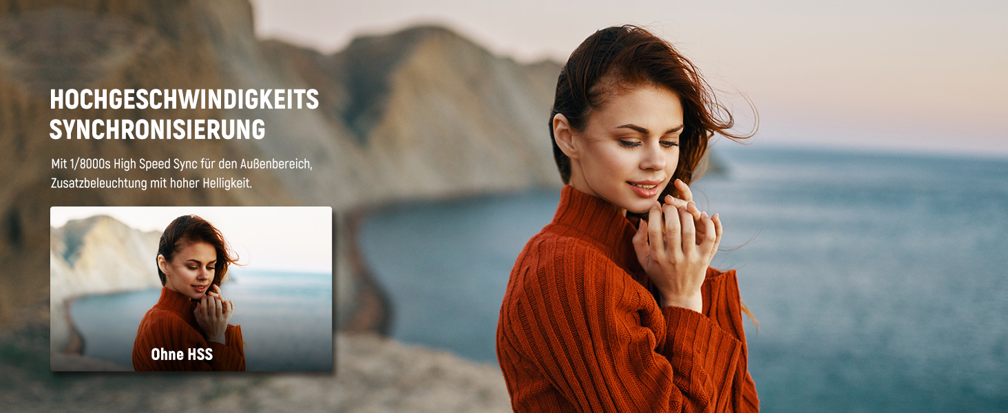 NEEWER Z2-N: Спалахувальний пристрій Speedlite для Nikon з радіосинхронізацією 2.4G, 76W, TTL/M, HSS 1/8000s, 2600mAh