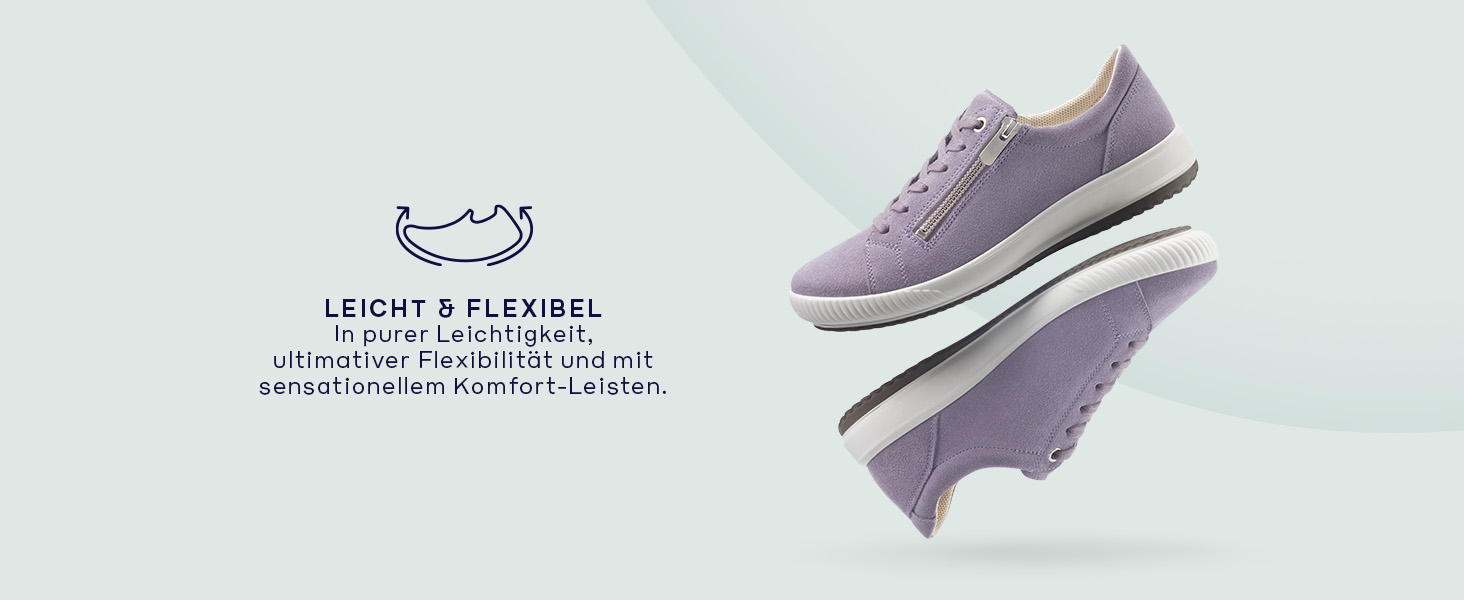 Жіночі кросівки Legero Fresh Damenschuhe - спортивні, низькі, Violett/Offwhite/Weiss, 38 EU