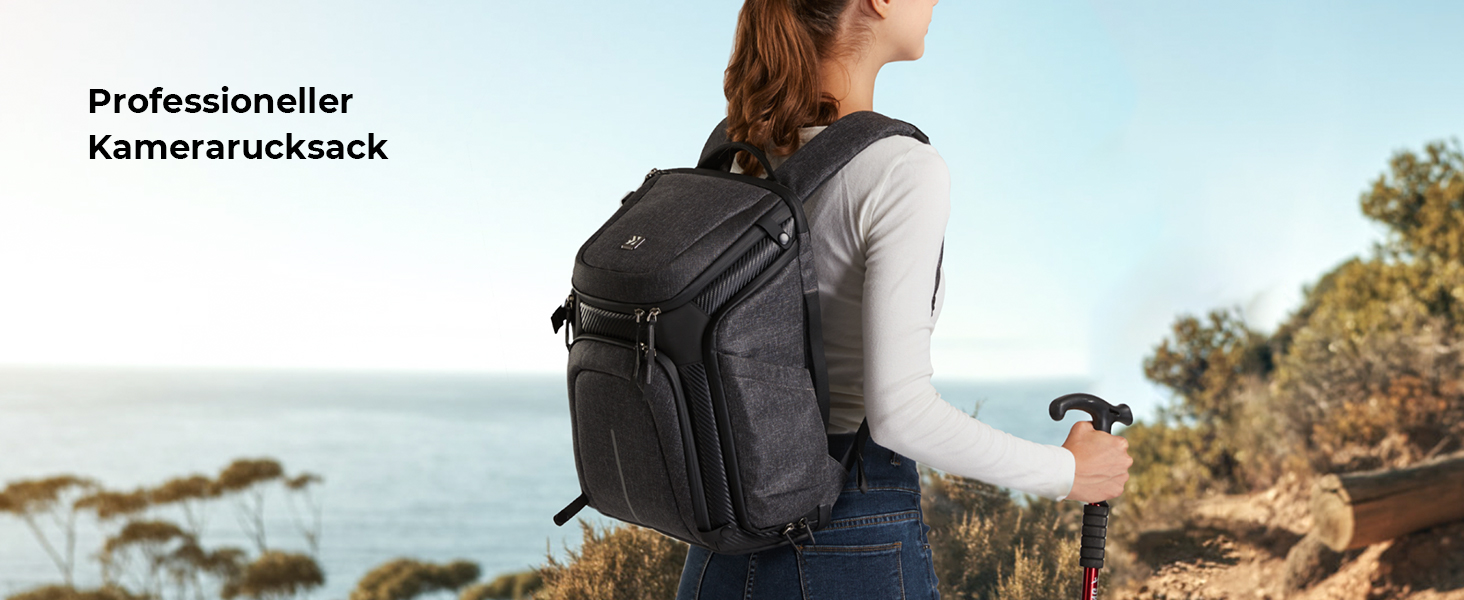 Водонепроникний рюкзак для камери K&F Concept, для 2 камер та 15.6