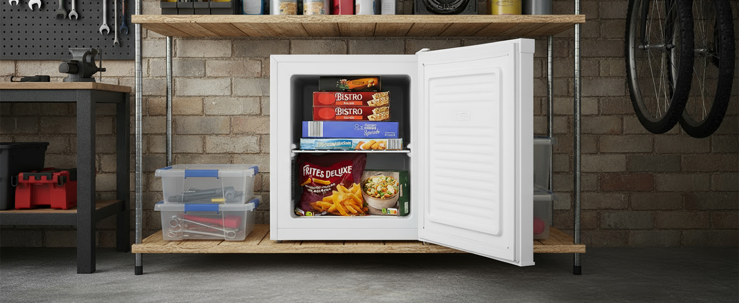 Міні-морозильна камера MEDION MD37675 сірого кольору (33 літри, 51 см, регульовані ніжки, ручка-виїмка, ручне регулювання температури, 4 зірки)