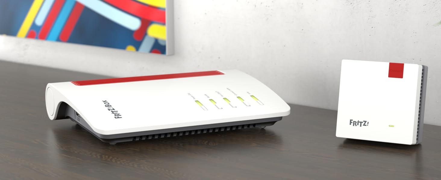Набір FRITZ!Mesh: FRITZ!Box 7530 AX та FRITZ!Repeater 1200 AX (Wi-Fi 6, до 1800 Мбіт/с + 600 Мбіт/с)