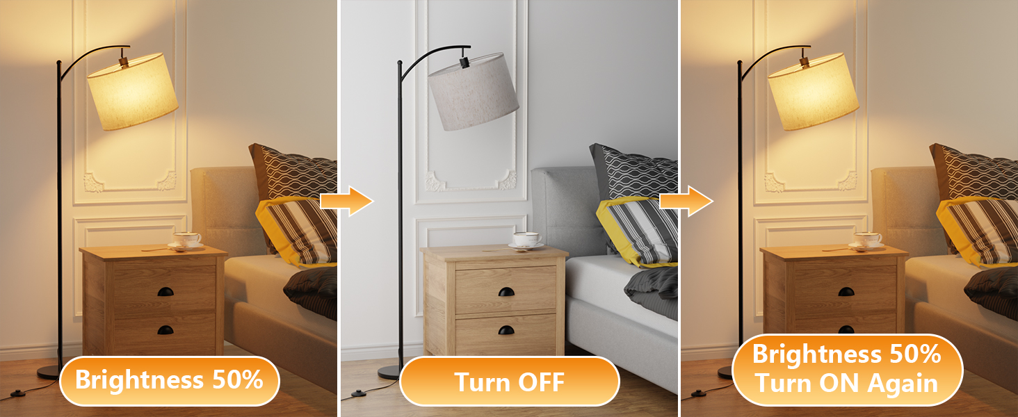 Стійка лампа для вітальні з пультом керування, 3 колірні температури, сумісна з LED, чорного кольору, з димуванням, з кнопкою на ніжці, для спальні, читання, офісу, з лампочкою в комплекті