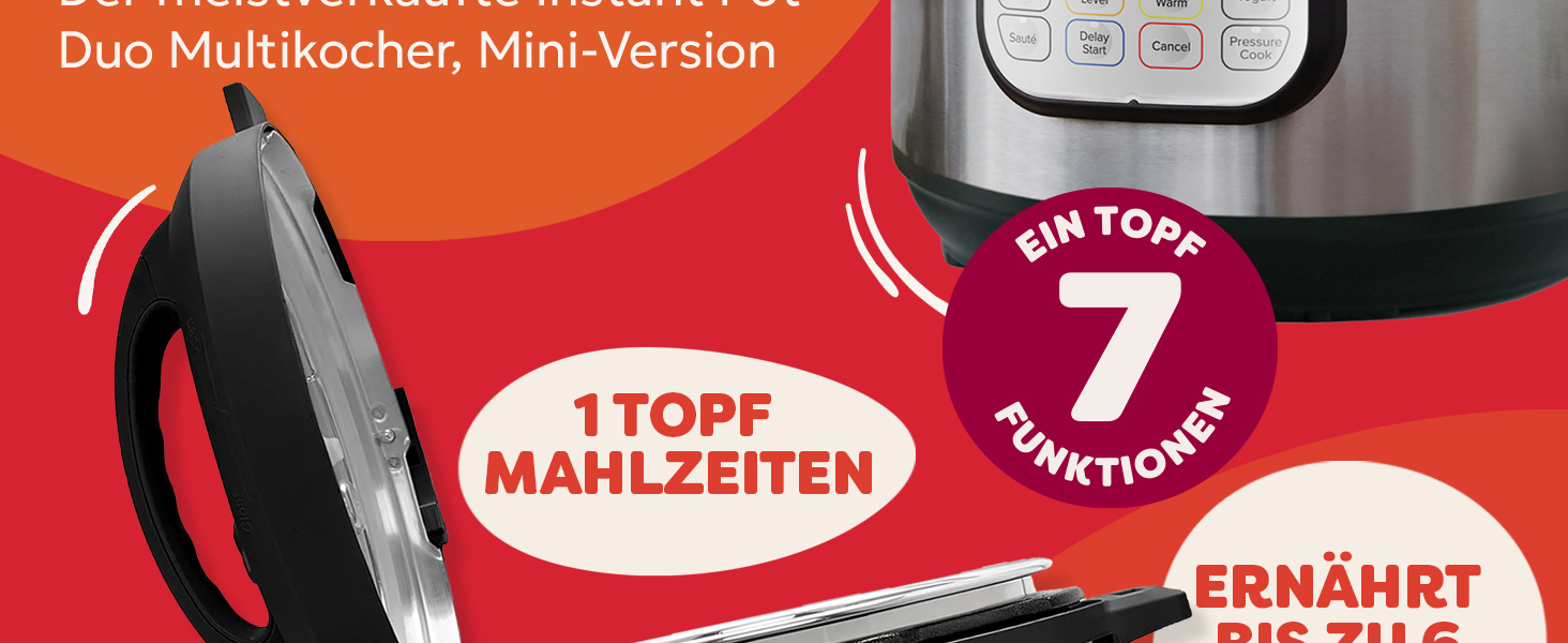 Instant Pot Duo: Мультиварка 7-в-1, 5.7 л, нержавіюча сталь. Мультикухня для приготування супів, рису, йогурту та іншого.