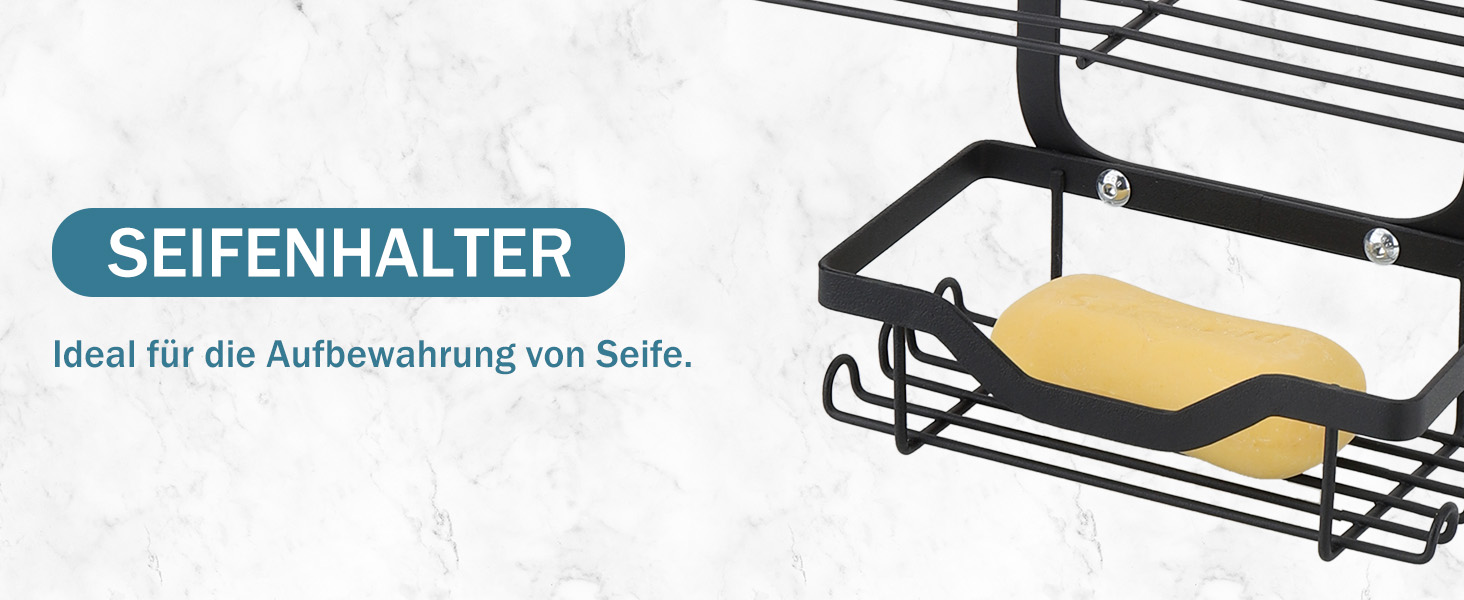 Настінна поличка для душу з тримачем для зубних щіток, нержавіюча сталь, 12 гачків, без свердління, органайзер для ванної кімнати