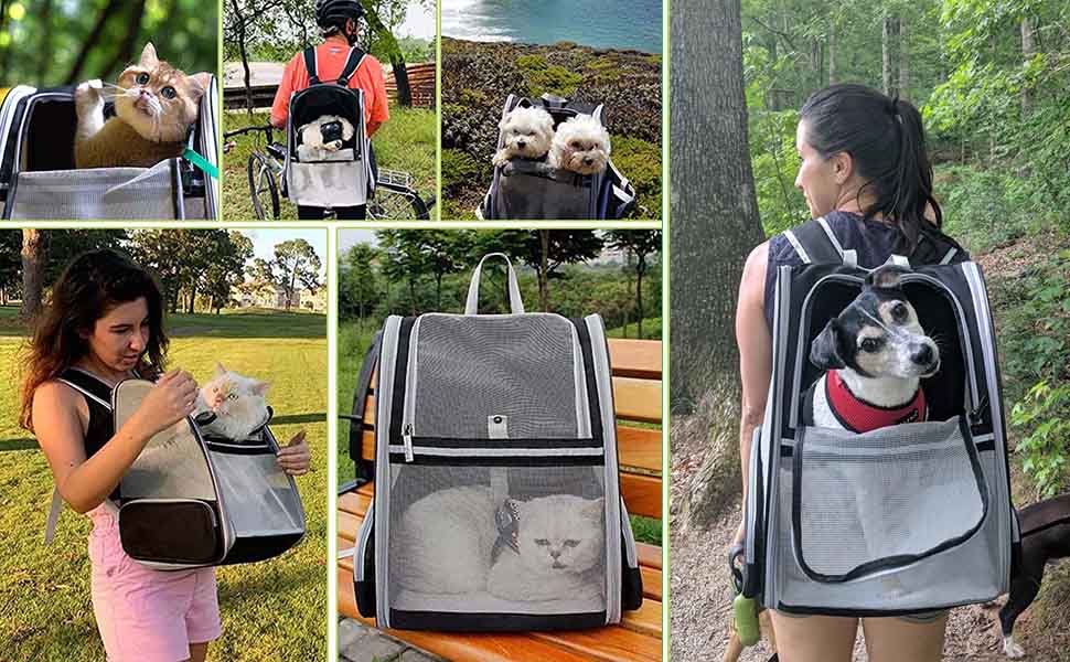 Рюкзак для тварин: переноска для котів та собак до 10 кг, дихаюча, легка, для подорожей