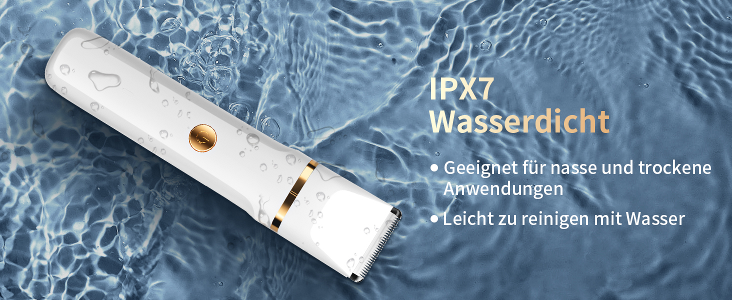 Електричний жіночий тример 3-в-1 для тіла, бікіні та носа. Вологостійкий IPX7, USB-зарядка. Чорний або білий.