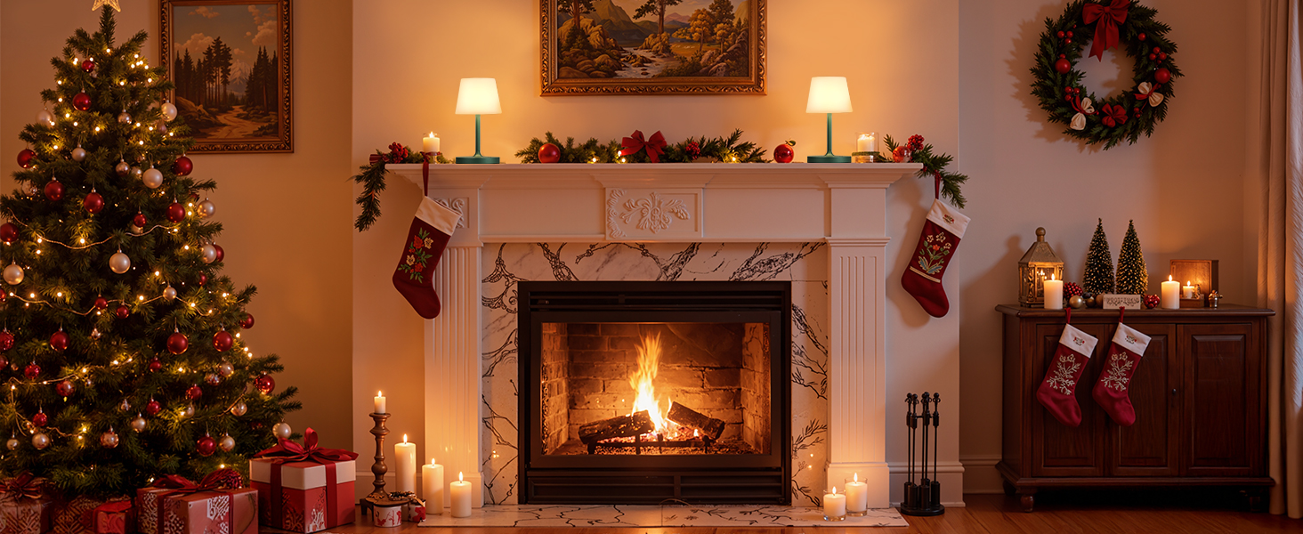 LED Настільна лампа бездротова акумуляторна з регульованою яскравістю та пам'яттю, сенсорна нічна лампа для спальні, кафе, вулиці (Зелена)