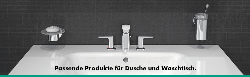 Тримач для туалетного паперу Hansgrohe Logis Universal, настінний, приховане кріплення, хром, 41726000