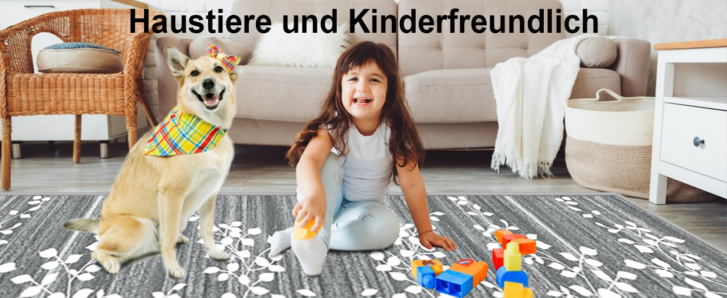 Килимок для підлоги, коридору, кухні - антиковзаючий, миючий, 60x90 см, сірий/блакитний