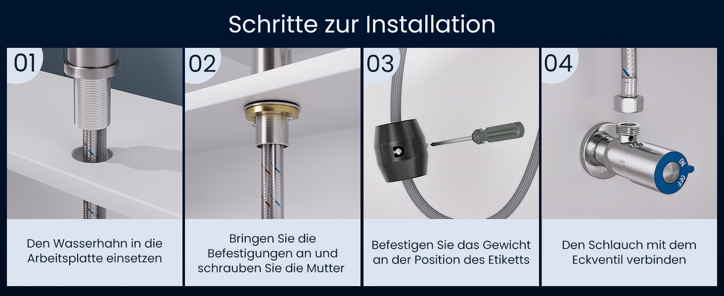 Однолеверний змішувач для кухні Dayone з висувною лійкою, нержавіюча сталь, 3 режими, 360° обертання, для кухонних мийок (15 см), матовий, преміум якість