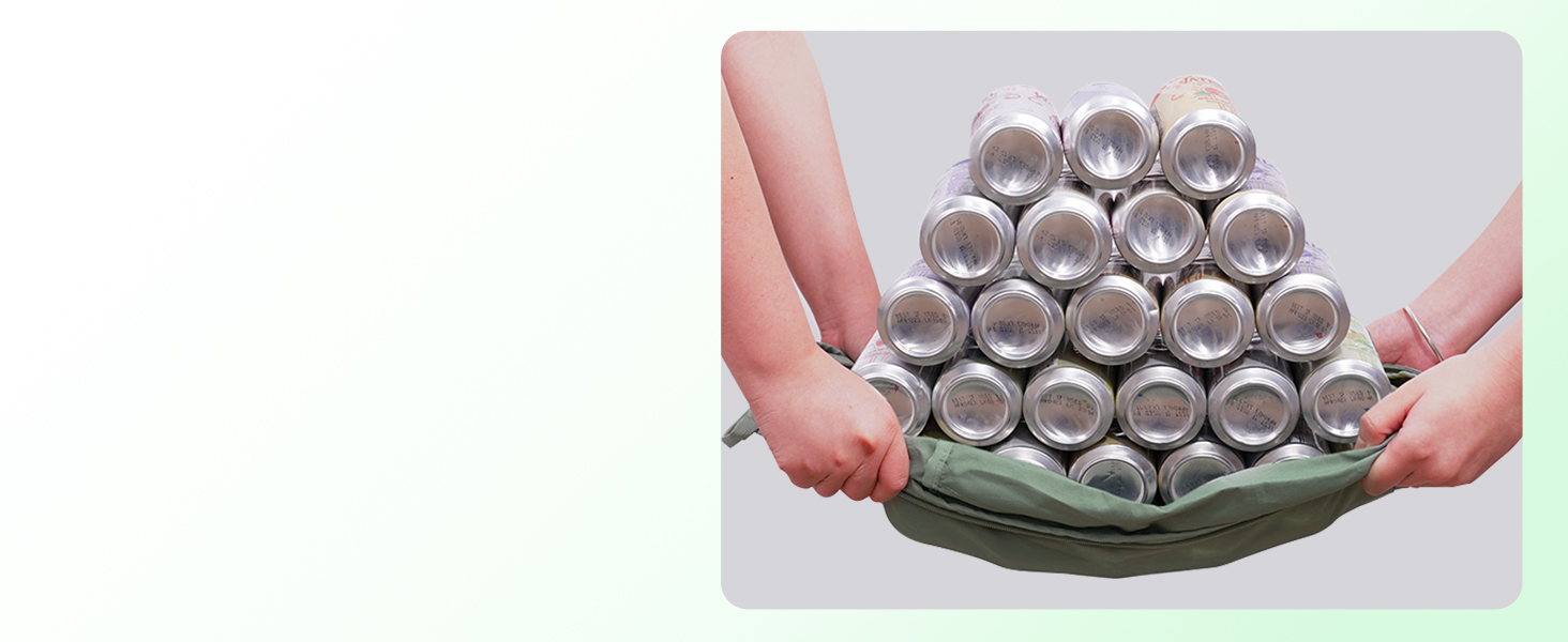 Органайзери для валізи ECOHUB (4 шт.) з мітками, набір еко-пакувальних кубиків з перероблених матеріалів, зелені