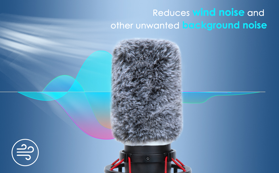 Тримач для мікрофона YOUSHARES з кріпленням для HyperX QuadCast, металевий, з насадкою для кріплення до столу та вітрозахистом, для стін та столів (2 хутряні насадки)