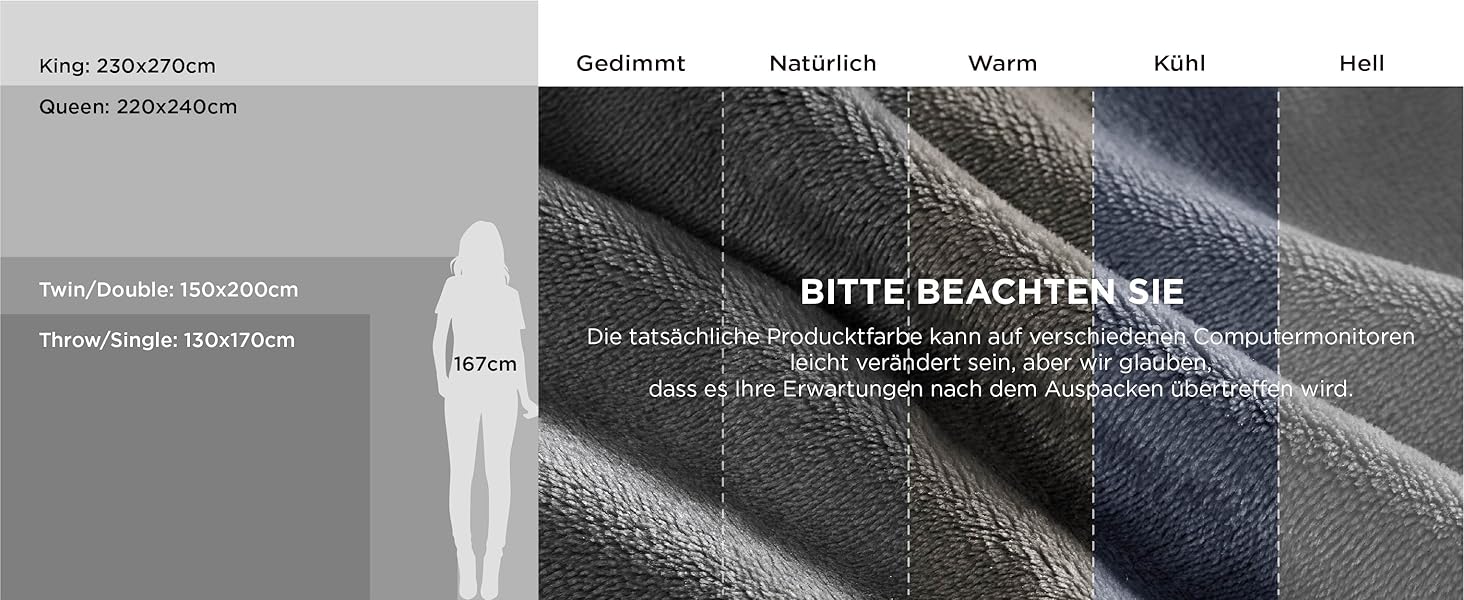 BEDSURE Плед фланелевий теплий, м'який, 150x200 см - ідеальний подарунок для жінок. Плед для дивана, ковдра для відпочинку.