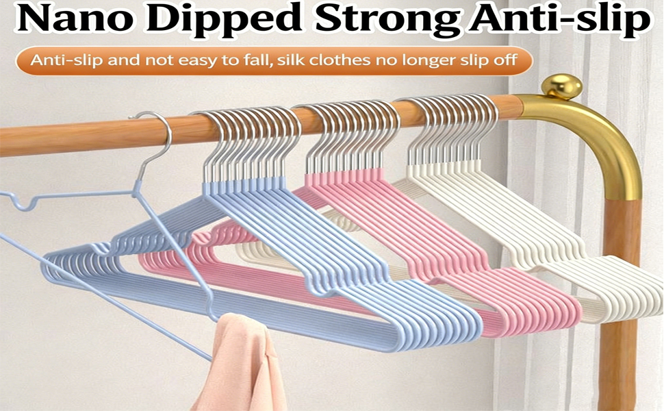 Набір вішалок для одягу з металу, 30 шт., з вирізами для плечей, стійкі до іржі, економія місця, 40 см, чорні