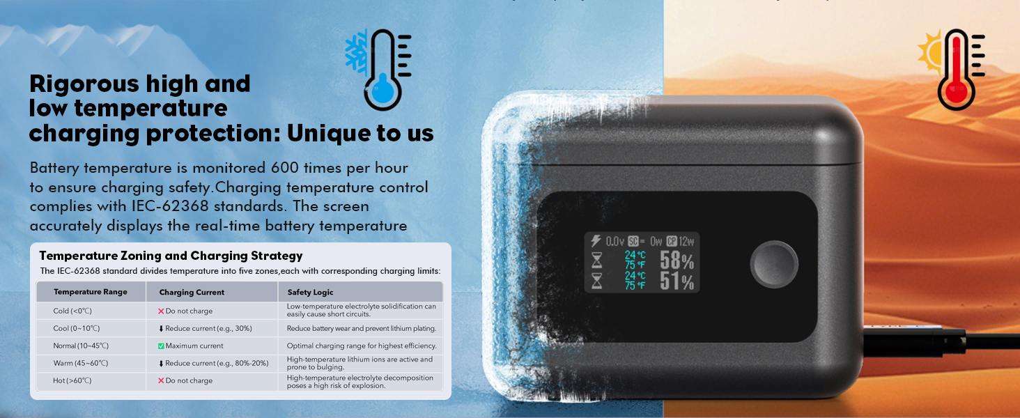 Акумулятори Insta360 X4 Air (2 шт.) з зарядним хабом 24W та LCD-дисплеєм – Treeboy