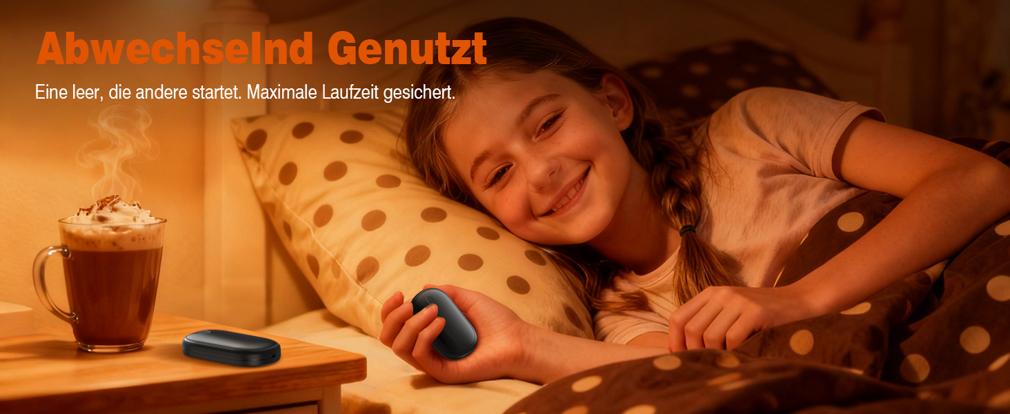 Електричні грілки для рук 2 шт. (5000mAh), компактні, швидкий нагрів, USB, для спорту, кемпінгу, туризму, чорні