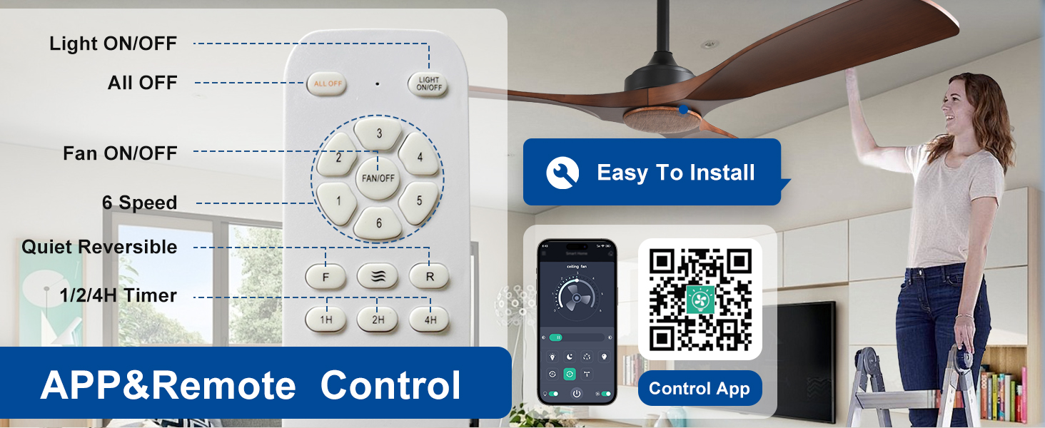 Стеляний вентилятор Depuley Leise з підсвічуванням для вулиці: LED лампа з вентилятором для саду, тераси - 132см, з керуванням через APP для вітальні, ресторану, офісу (Коричневий, 52'' без підсвічування)