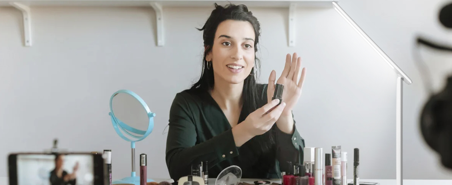 LED лампа настільна Carehabi з USB, 5 кольорів та 5 рівнів яскравості, торкання, для дітей, кімната, офіс