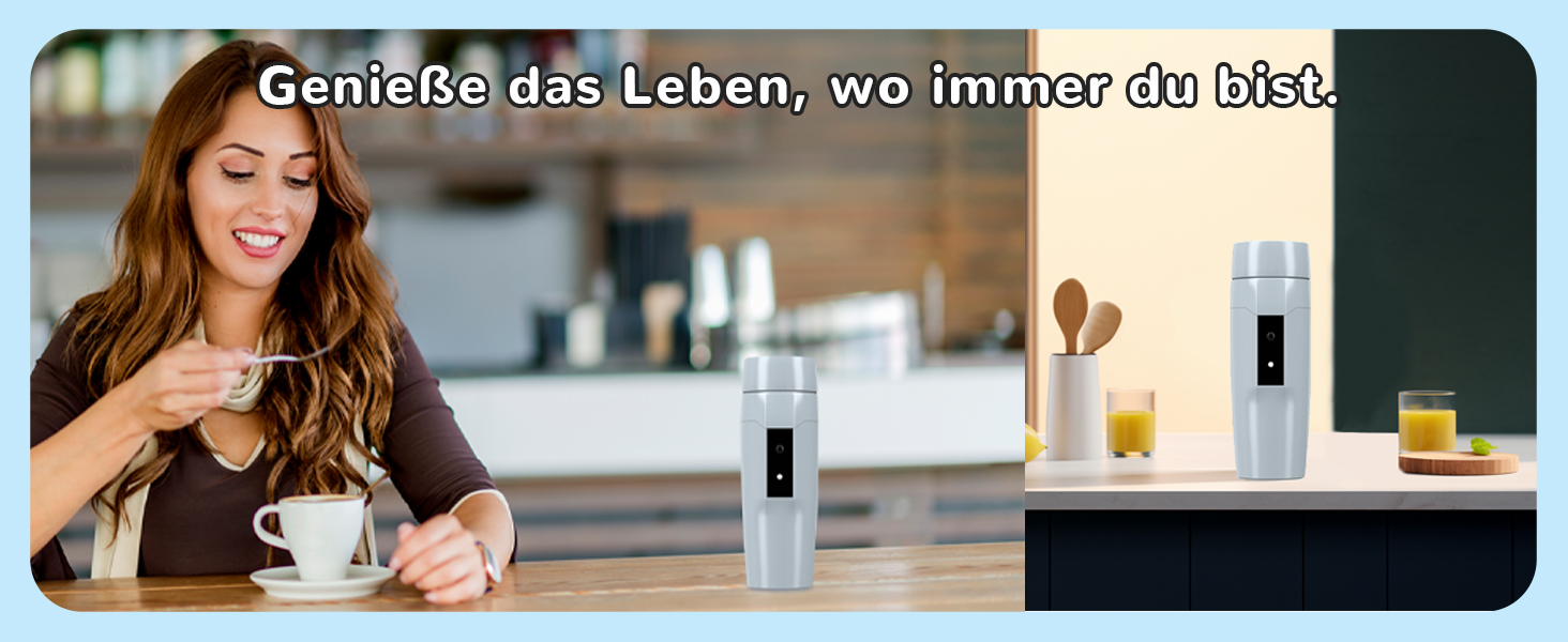 Електричний чайник Glas Elektrisch 0.6L, 500W з регулюванням температури 40-75°C, таймером, сенсорним керуванням, BPA-free, компактний, для дому/кемпінгу, білий (сірий)