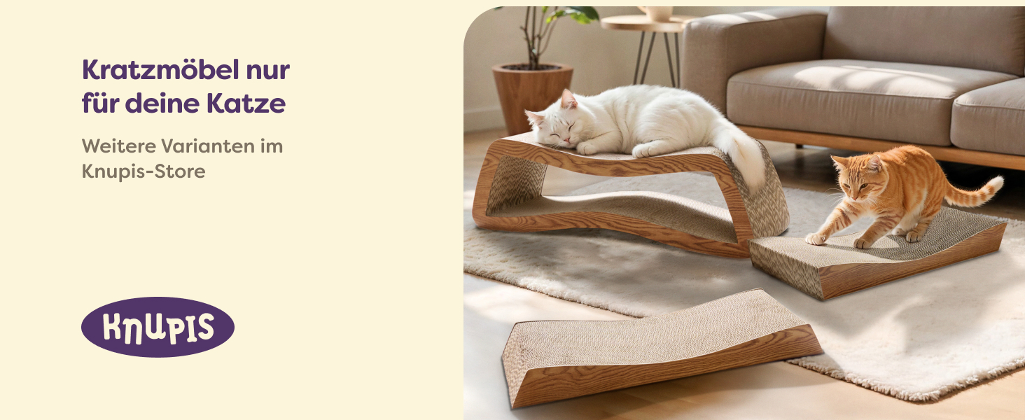 Кігтеточка для котів 3 в 1 XXL 75 см – міцна картонна поверхня для догляду за кігтями – до 2 років використання – економія місця – захист диванів та меблів (Mountain) (Білий) (Коричневий)