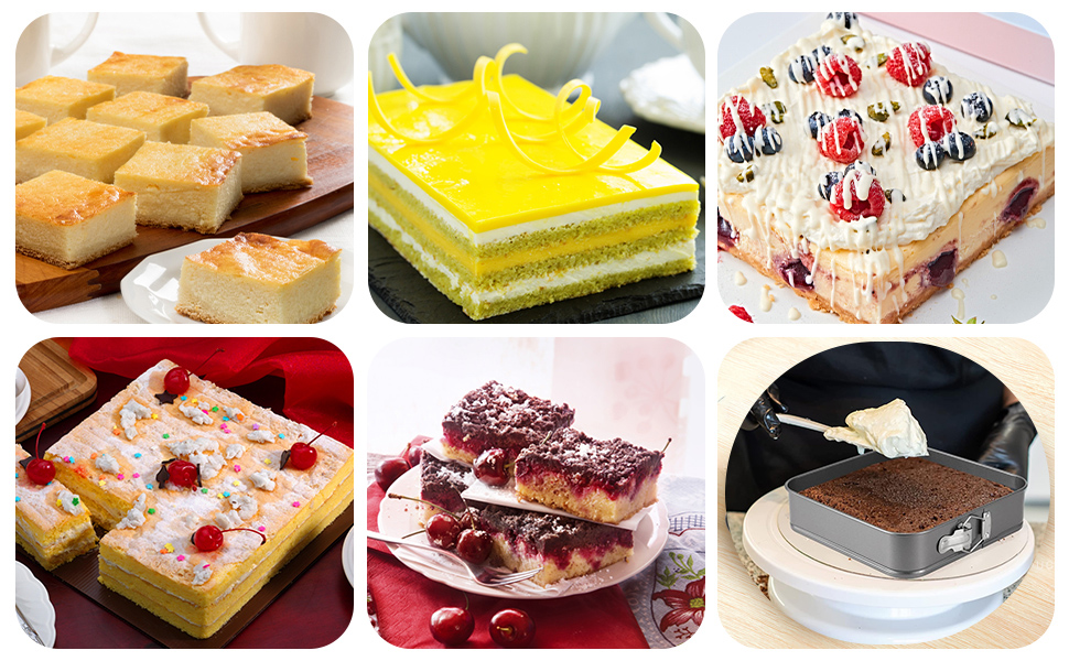 Набір форм для випічки (3 шт.) діаметром 12/18/22 см, круглі, з антипригарним покриттям, для тортів та кішок, чорного кольору