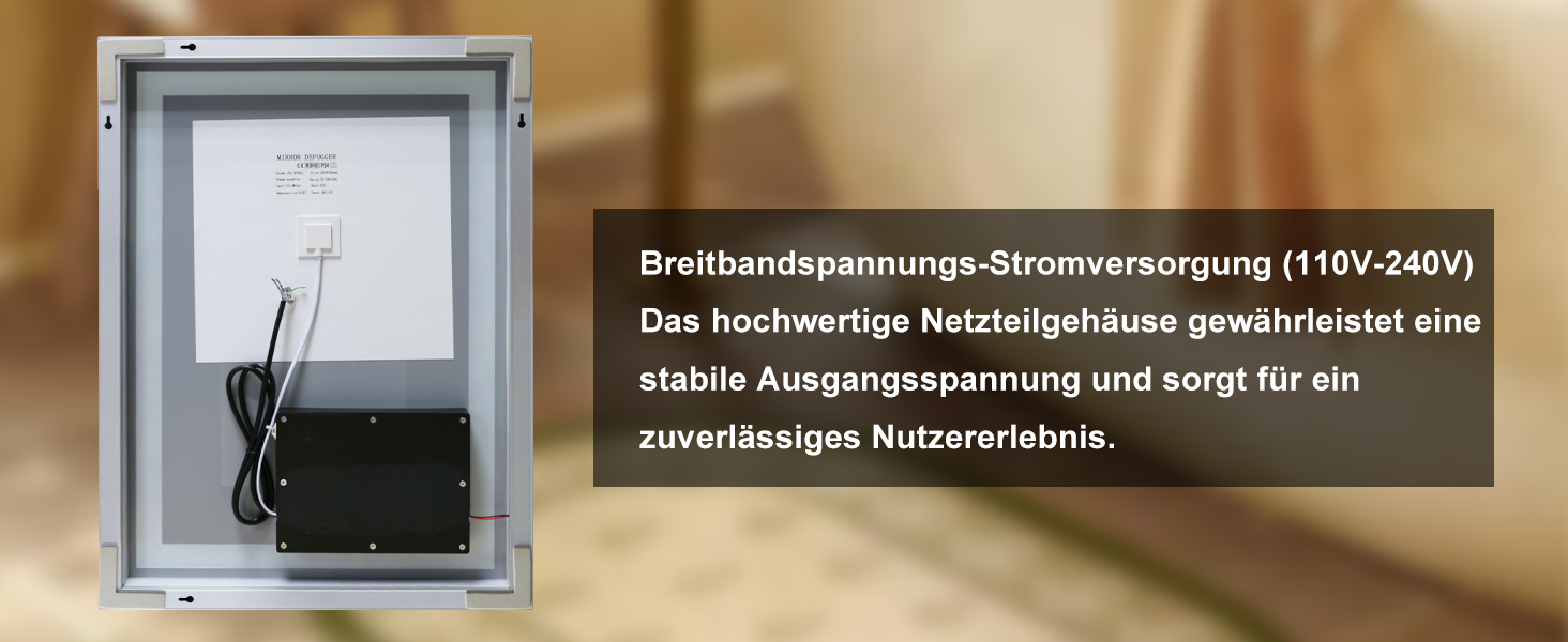 Дзеркало для ванної кімнати Sanitemodar LED 50x70 см з підсвічуванням, протизапотівальне, з сенсорним вимикачем