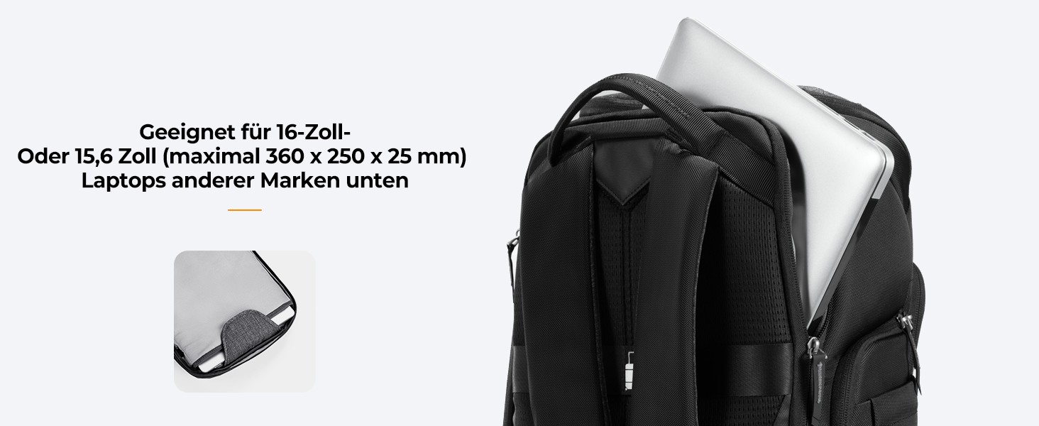 Рюкзак для фототехніки K&F Concept Alpha 25L, чорний: для фотографів, з відділенням для 16-дюймового ноутбука, сумісний з дронами DJI Mavic
