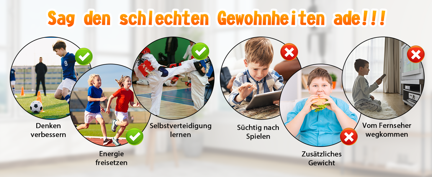 Боксерський мішок для дітей Ninonly з рукавичками та насосом. Ідеально для дому, вулиці, спортзалу від 6 років. Червоний.