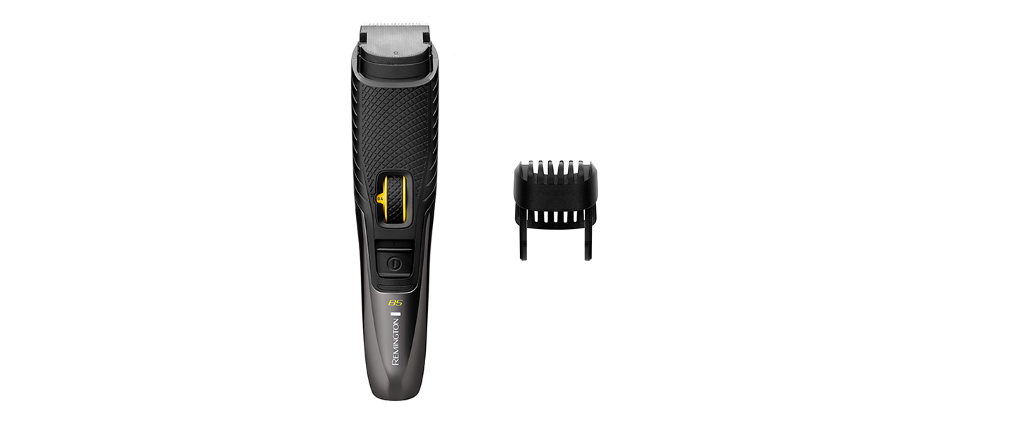 Триммер для бороди Remington MB5000 Black: професійний набір з керамічними лезами (0.4-18 мм), 9 налаштувань довжини, акумулятор/мережа, LED-індикатор