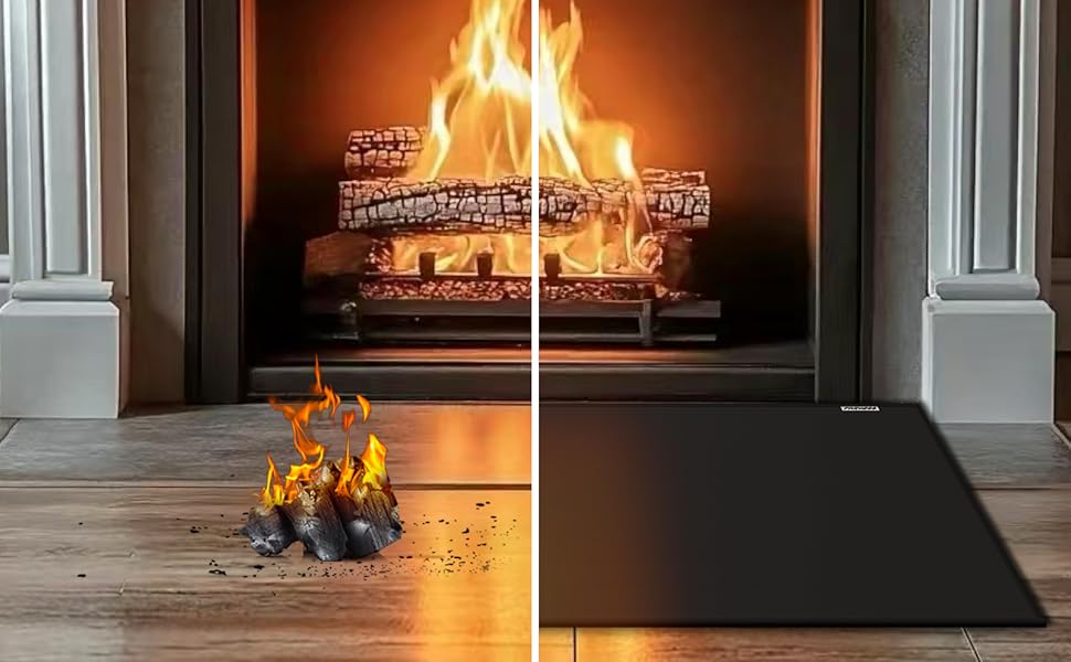 Килимок для гриля, захист від полум'я, 105x60 см, для газового гриля, силікон-склотканина, чорний