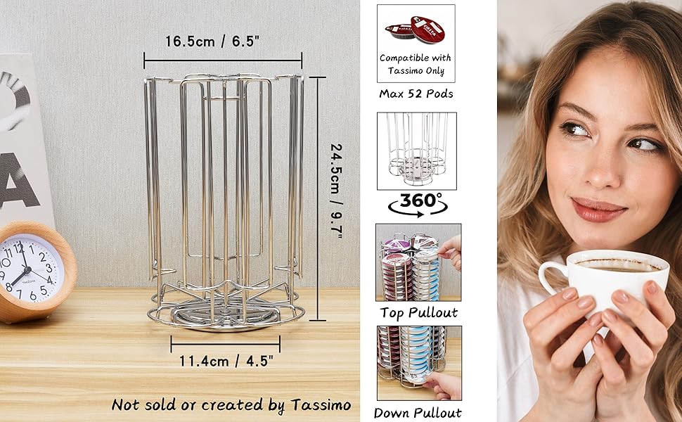 Підставка для капсул кави Tassimo EXZACT, обертова, на 52 капсули