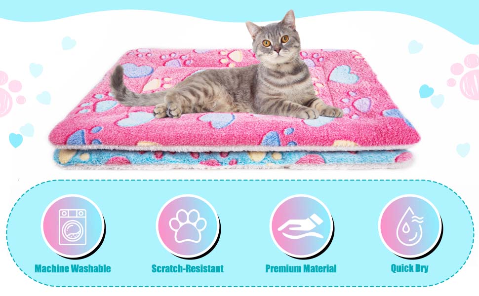 М'яке ліжко-матрац для собак та котів MICOOYO, 69x52 см, рожевий
