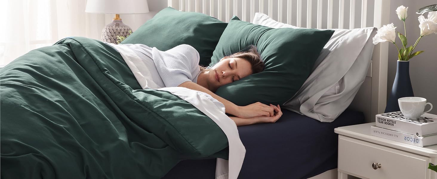 Комплект постільної білизни BEDSURE 135x200 2шт: ковдра 135x200 см, наволочка 80x80 см, Adobe Rose, мікрофібра, поліестер, з блискавкою, ÖKO-TEX