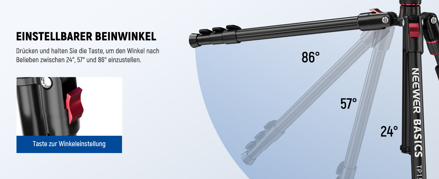 Штатив для камери NEEWER Basics з моноподом, 71' (22 см) з алюмінію, важкий, портативний, для подорожей, DSLR, мобільний телефон, 360° кульова головка, кріплення для телефону, сумісний з iPhone, для зйомки відео