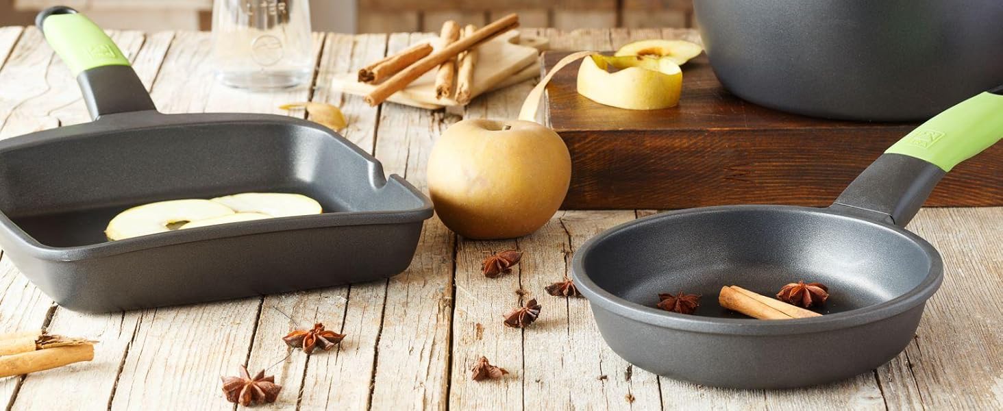 Набір сковорідок BRA Prior 18-22-26 см, 3 шт., з антипригарним покриттям, для всіх типів плит, включаючи індукційну