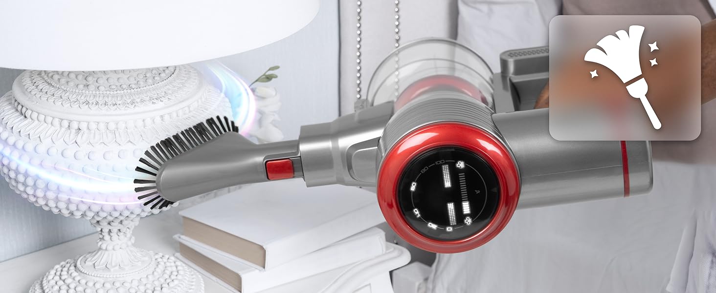 Duronic VC24: Бездротовий акумуляторний пилосос 220W з HEPA-фільтром, 3 швидкості, 50 хв роботи, без мішка