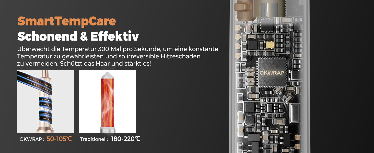 OKWRAP Haarstyler 5-в-1: Airbrush, фен, плойка, браш для волосся. Набір для укладки, випрямлення, створення об'єму та локонів. Золотий/Срібний колір