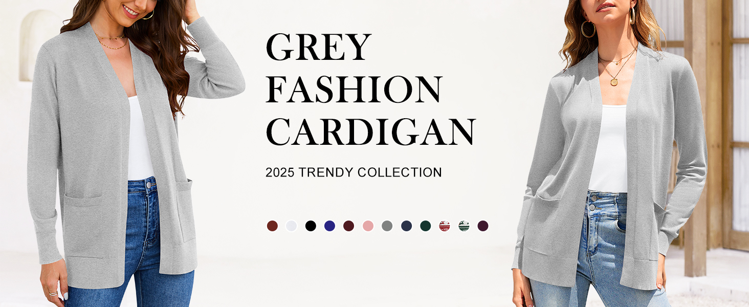 Жіночий кардиган-світшот з довгим рукавом, м'який в'язаний жилет з кишенями (S-3X)