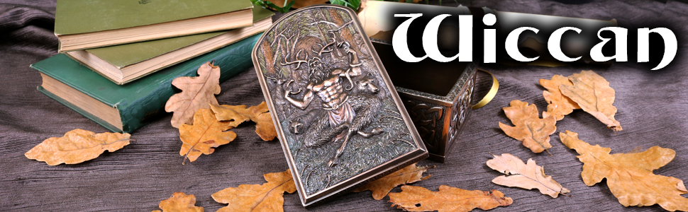 Підсвічники Nemesis Now Wiccan з пентаграмою, чорна смола, 15 см, набір 2 шт.