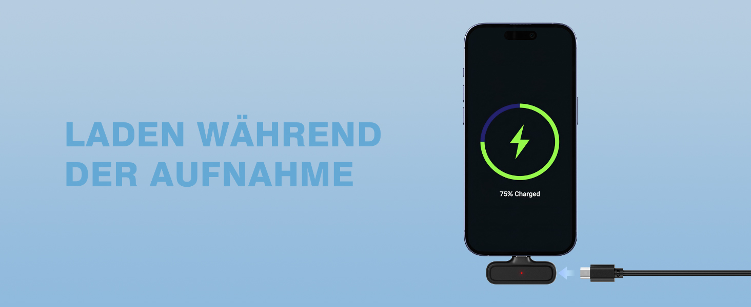 Мікрофон-лапка бездротовий для iPhone/Android з кейсом для зарядки та акумулятором 42год, з шумозаглушенням, для подкастів, TikTok, YouTube, стрімінгу, міні-мікрофон