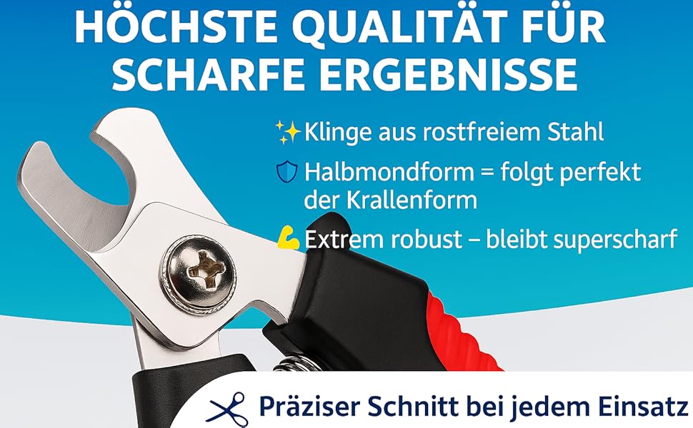 Професійний інструмент для стрижки кігтів собак Flamingo Krallenschere - XL, для великих порід (лабрадори, німецькі вівчарки, ротвейлери, голден ретривери)