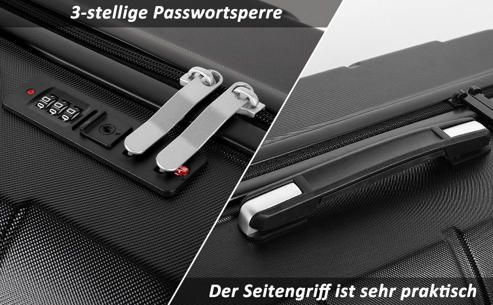 Валіза ручної поклажі TANTOMI 20 дюймів, жорсткий корпус ABS+PC, телескопічна ручка, колір світло-темнозелений (Set M/L/XL)