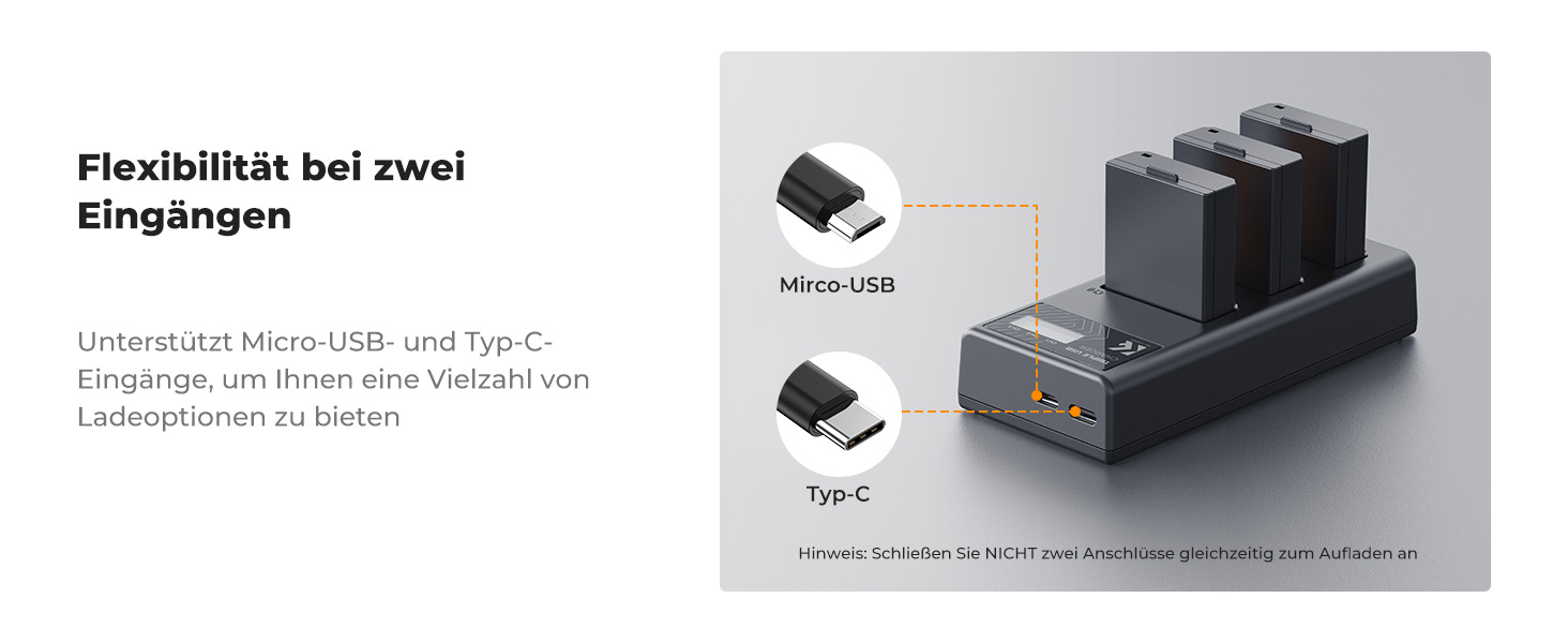Набір акумуляторів K&F CONCEPT LP-E10 (3 шт.) з LCD-зарядним пристроєм для Canon EOS Rebel T7, T6, T5, T100, Kiss X50, X70, X80, X90, 1100D, 1200D, 1300D, 1500D, 2000D