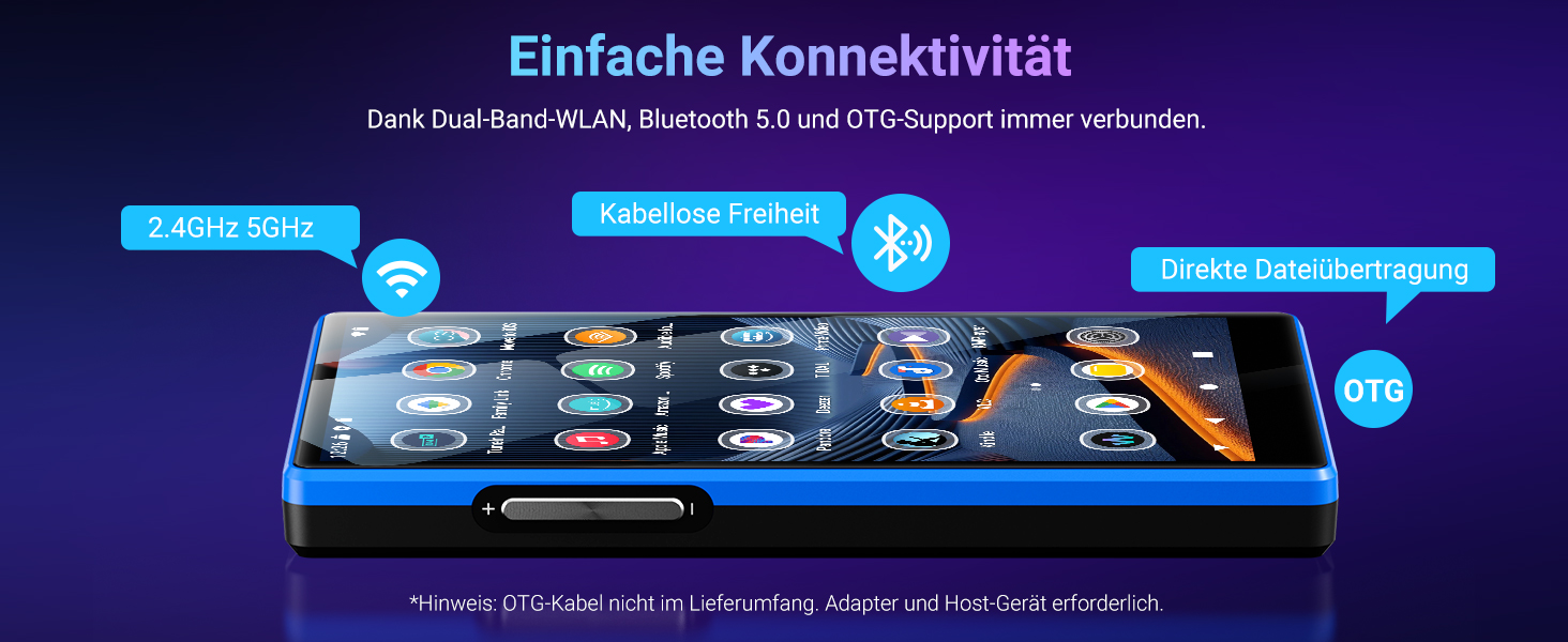 MP3 плеєр Mechen 160GB Android 5